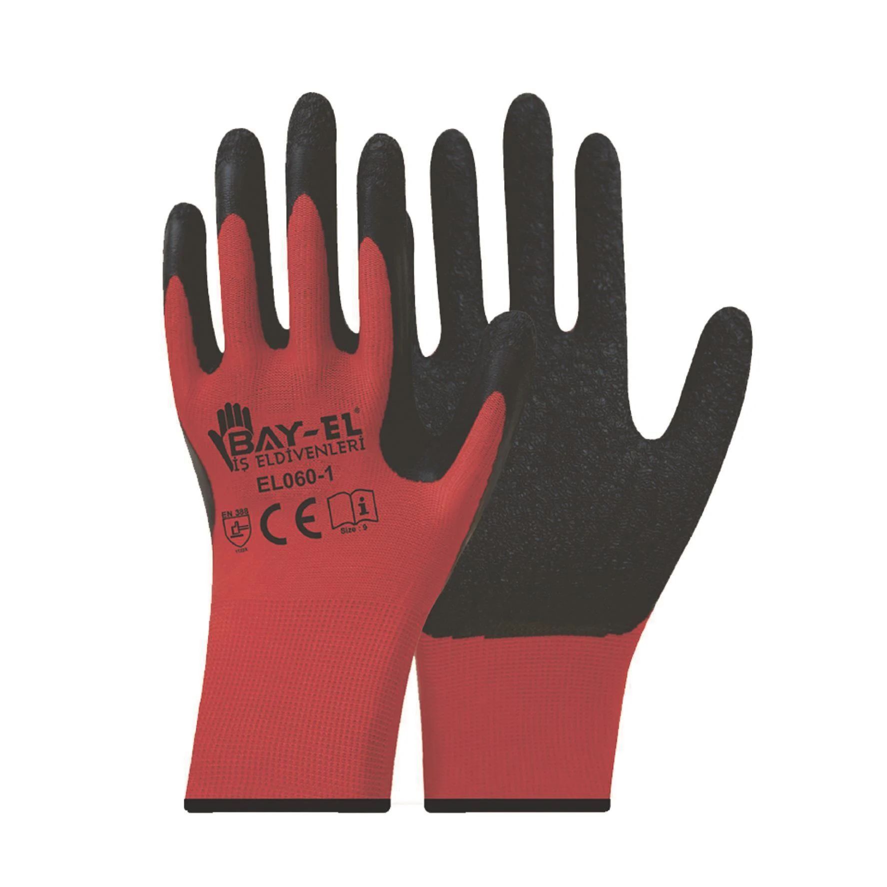 Bay-El Kırmızı Latex Eldiven Extra EL165 No:10
