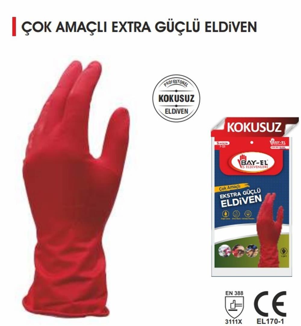 Çok Amaçlı Extra Güçlü Eldiven EL434 S/7-7.5 Küçük