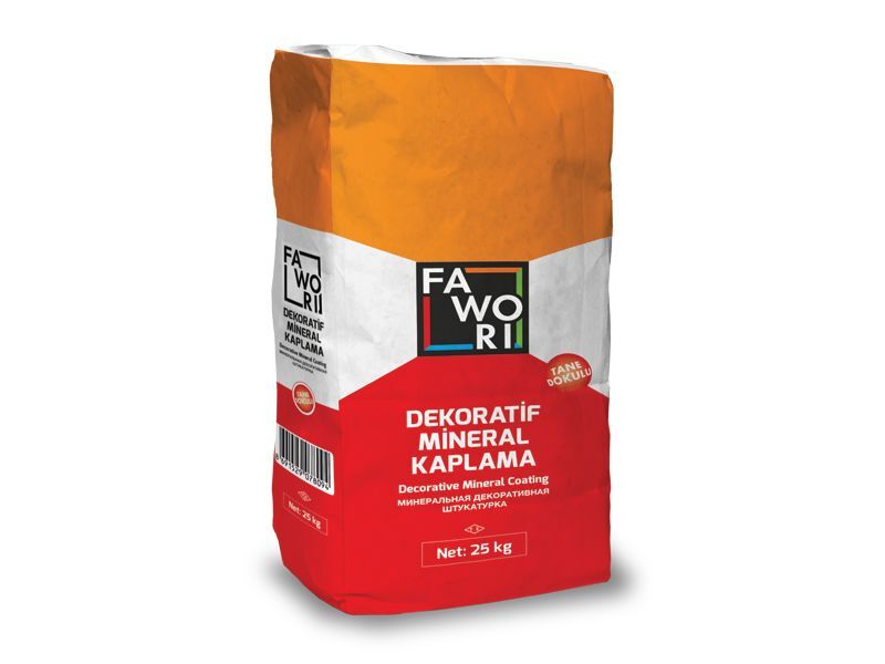 Fawori Dekoratif Mineral Kaplama Beyaz (Tane Doku) 25 Kg