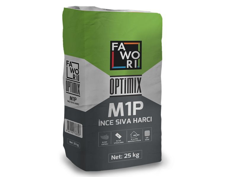 Fawori Optimix M1P İnce Sıva Harcı 25 Kg