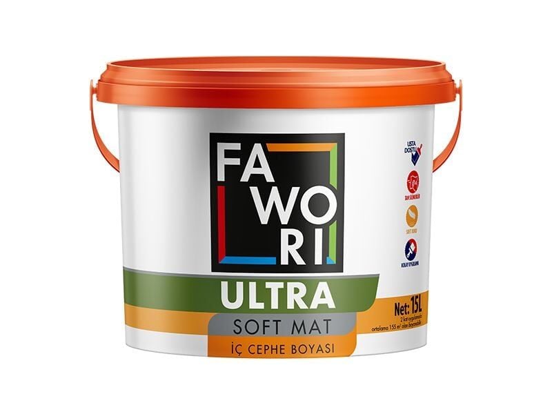 Fawori Ultra Soft Mat İç Cephe Boyası İnci Çiçeği - 2.5 Lt