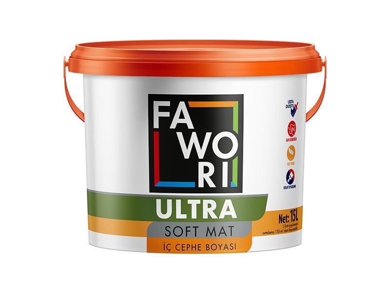 Fawori Ultra Soft Mat İç Cephe Boyası Fıstık - 7.5 Lt