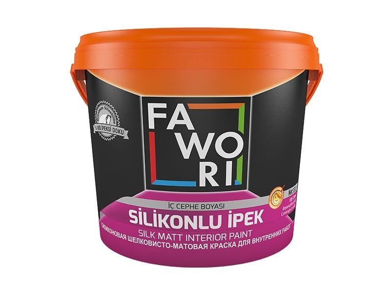 Fawori Silikonlu İpek İç Cephe Boyası Kül Gri - 15 Lt