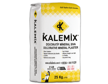 Kalemix Dekoratif Mineral Sıva Beyaz 25 Kğ