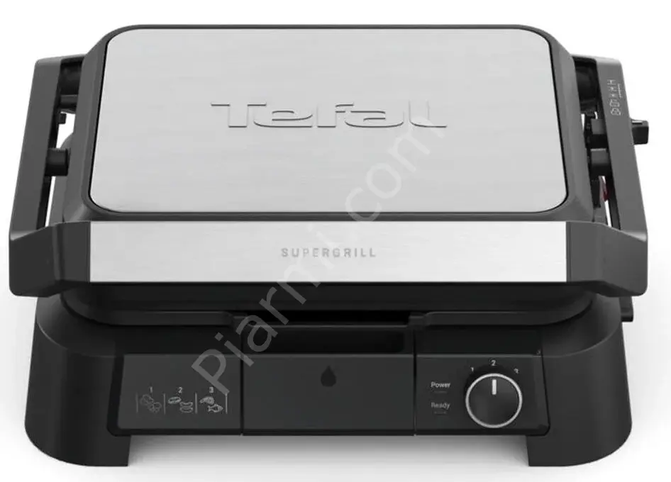 SuperGrill 3in1 6 Dilim Kapasiteli 2000 Watt Barbekü Izgara ve Tost Makinesi Siyah