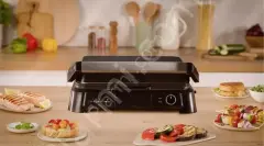 SuperGrill 3in1 6 Dilim Kapasiteli 2000 Watt Barbekü Izgara ve Tost Makinesi Siyah