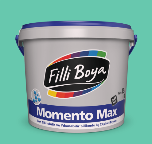 Filli Boya Momento Max Silikonlu İç Cephe Boyası Göcek Turkuazı - 7.5 Lt