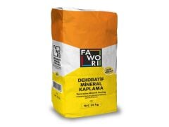Fawori Dekoratif Mineral Kaplama Beyaz (Çizgi Doku) 25 Kg
