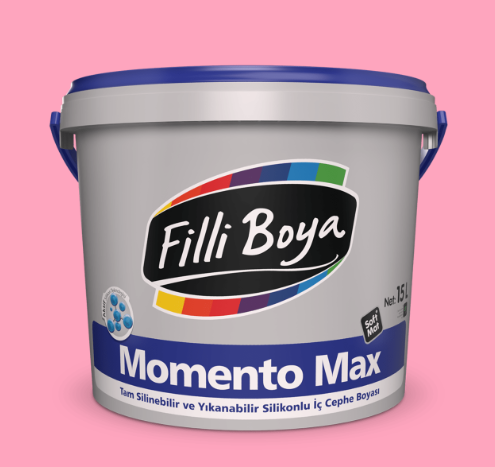 Filli Boya Momento Max Silikonlu İç Cephe Boyası Masal Pembesi - 15 Lt