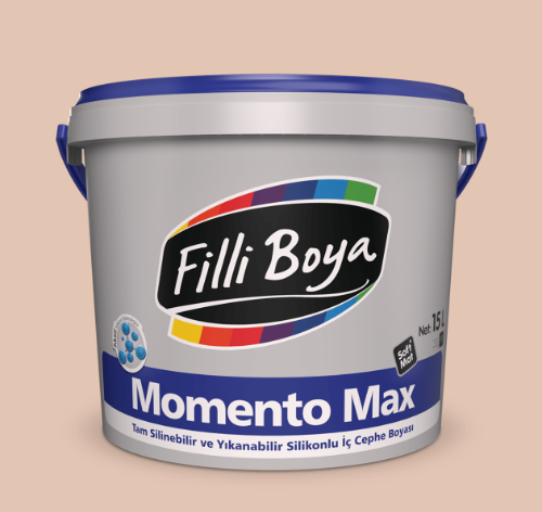 Filli Boya Momento Max Silikonlu İç Cephe Boyası Pudra Kahve - 100ML (Deneme Boyu)