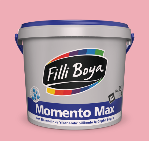 Filli Boya Momento Max Silikonlu İç Cephe Boyası Gül Pembe - 15 Lt