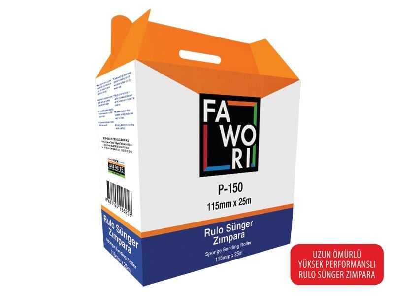 Fawori Rulo Sünger Zımpara 115 mm 25 Mt