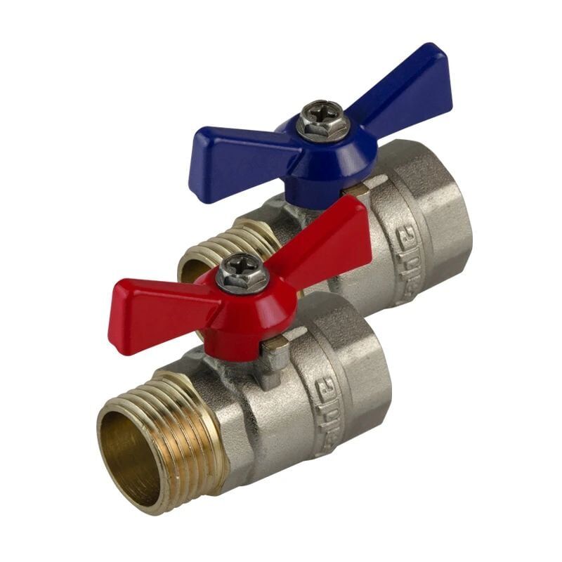 Kalde Mini Küresel Vana - Metal 1/2'' Mavi