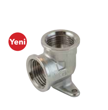 Kalde Bağlantılı Dişi Dirsek Metal 1/2