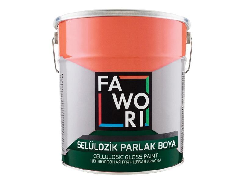 Fawori Selülozik Parlak Boya 0,85 Kg - Koyu Kahve
