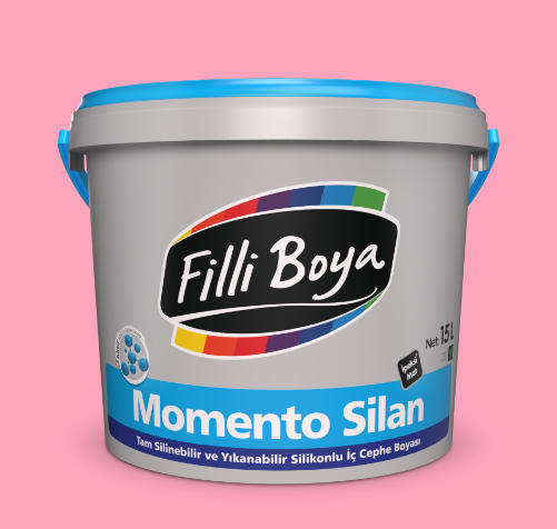 Filli Boya Momento Silan Silikonlu İç Cephe Boyası 15 Lt - Masal Pembesi