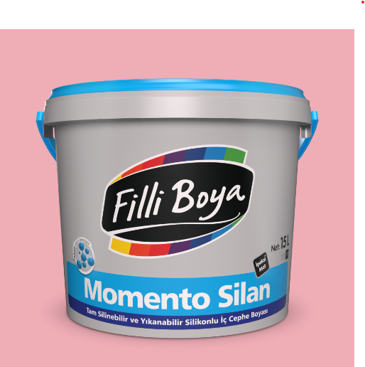 Filli Boya Momento Silan Silikonlu İç Cephe Boyası Gül Pembe - 15 Lt